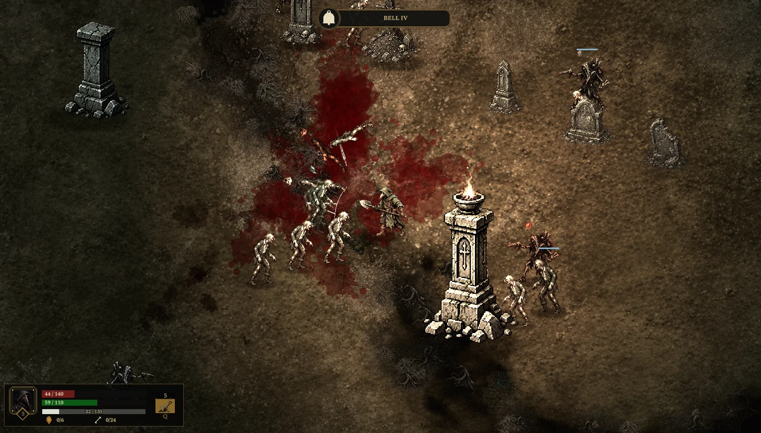 Bell IV combat in Blackwood Parish