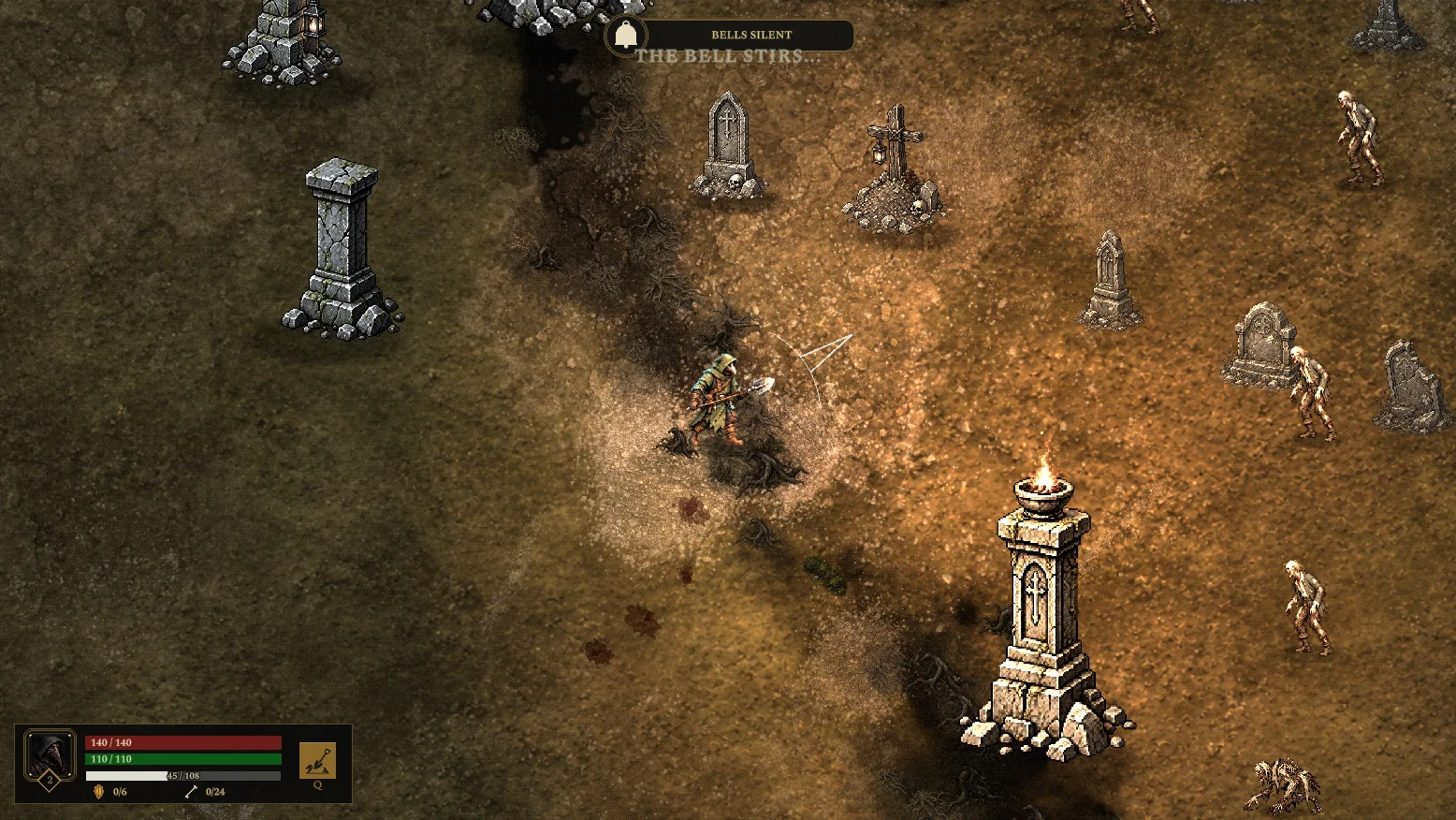 Blackwood graveyard before the Bell IV transformation